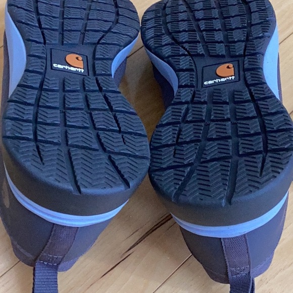 Carhartt women’s force EH Nano toe work shoes. Size 8 charcoal gray/powder blue - Picture 10 of 16